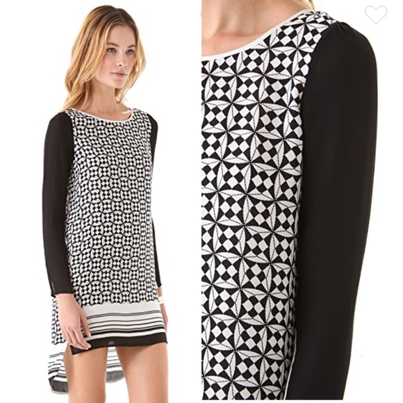 Rebecca Minkoff Leah Silk Dress, Sz 2 - Picture 2 of 9